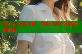 糖心vlog色下载，轻松打造个性化视频风格