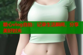 糖心vlog自拍：记录生活瞬间，分享美好时光