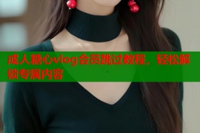 成人糖心vlog会员跳过教程，轻松解锁专属内容