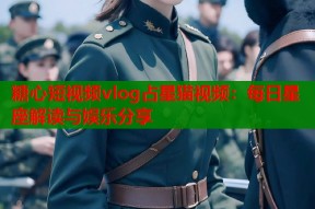 糖心短视频vlog占星猫视频：每日星座解读与娱乐分享