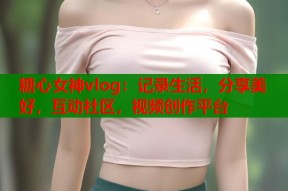 糖心女神vlog：记录生活，分享美好，互动社区，视频创作平台