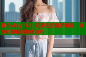 糖心vlog182：记录生活美好瞬间，分享创意视频制作技巧