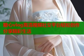 糖心vlog高清视频社交平台轻松创作分享精彩生活