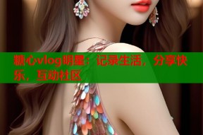 糖心vlog明星：记录生活，分享快乐，互动社区