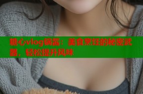 糖心vlog锅酱：美食烹饪的秘密武器，轻松提升风味