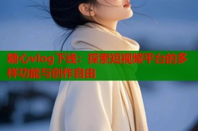 糖心vlog下线：探索短视频平台的多样功能与创作自由
