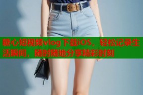 糖心短视频vlog下载iOS，轻松记录生活瞬间，随时随地分享精彩时刻