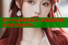 糖心vlog网页版官方入口高清视频播放与社交互动平台