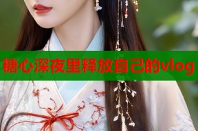 糖心深夜里释放自己的vlog