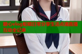 糖心vlog蛇姐日常分享生活点滴直播互动全记录