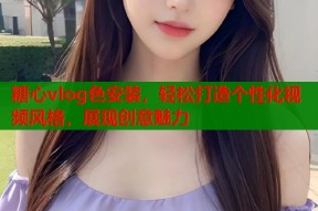 糖心vlog色安装，轻松打造个性化视频风格，展现创意魅力