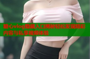 糖心vlog隐藏入口揭秘轻松发现精彩内容与私享视频体验