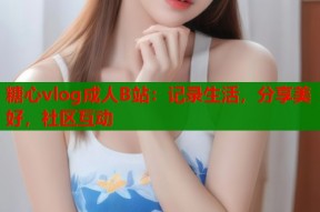 糖心vlog成人B站：记录生活，分享美好，社区互动