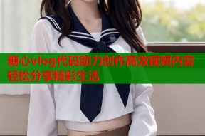 糖心vlog代码助力创作高效视频内容轻松分享精彩生活