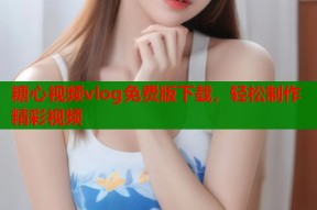 糖心视频vlog免费版下载，轻松制作精彩视频