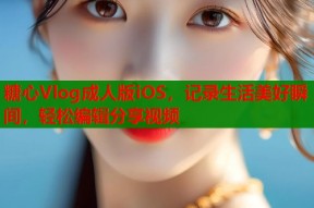 糖心Vlog成人版iOS，记录生活美好瞬间，轻松编辑分享视频