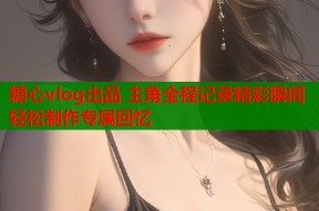 糖心vlog出品 主角全程记录精彩瞬间 轻松制作专属回忆