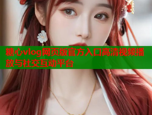 糖心vlog网页版官方入口高清视频播放与社交互动平台  第1张