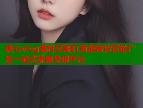 糖心vlog美杜莎网红直播带货营销广告一站式流量变现平台  第1张