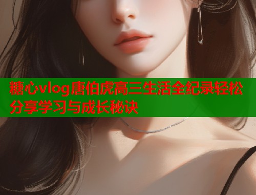 糖心vlog唐伯虎高三生活全纪录轻松分享学习与成长秘诀  第2张