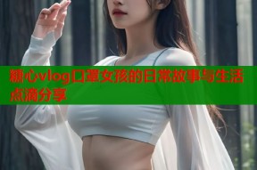 糖心vlog口罩女孩的日常故事与生活点滴分享