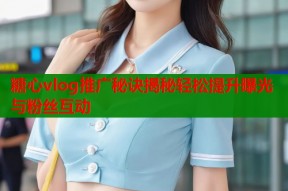 糖心vlog推广秘诀揭秘轻松提升曝光与粉丝互动