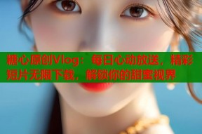 糖心原创Vlog：每日心动放送，精彩短片无限下载，解锁你的甜蜜视界