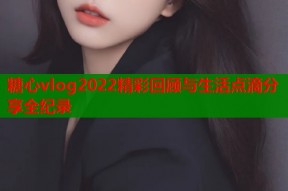 糖心vlog2022精彩回顾与生活点滴分享全纪录