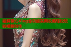 破解糖心Vlog全功能实用攻略轻松玩转视频创作