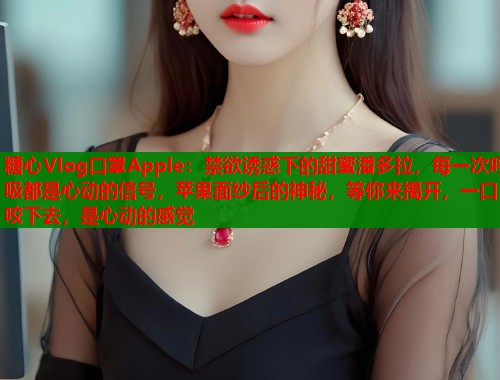 糖心Vlog口罩Apple：禁欲诱惑下的甜蜜潘多拉，每一次呼吸都是心动的信号，苹果面纱后的神秘，等你来揭开，一口咬下去，是心动的感觉  第1张